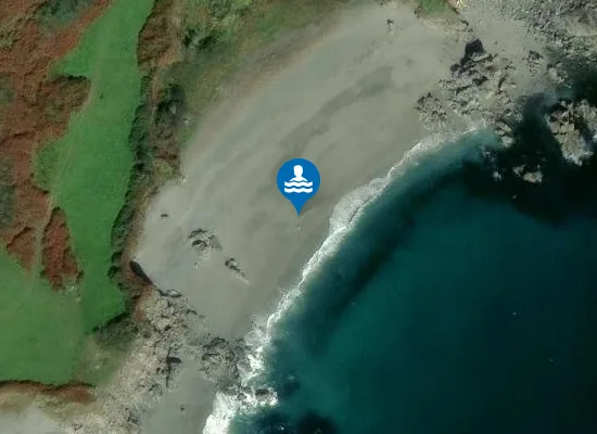 Satellite image of Leggan Cove