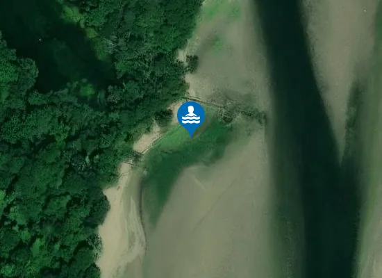 Satellite image of Pamflete Beach
