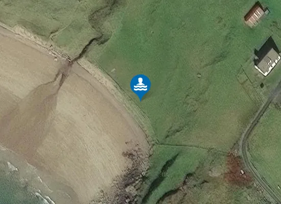 Satellite image of Salmon Beach