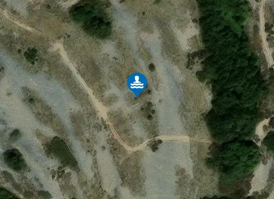 Satellite image of Denge Beach
