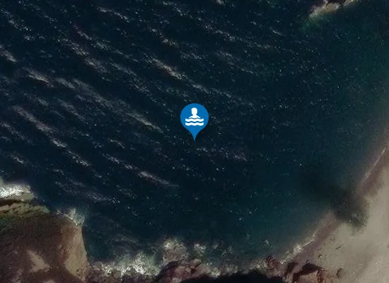 Satellite image of Heddon's Mouth