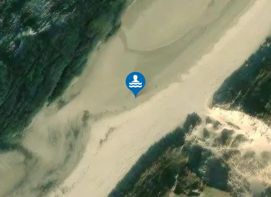 Satellite image of Tràigh Nòstaig