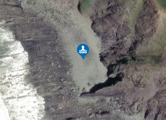 Satellite image of Wren Beach