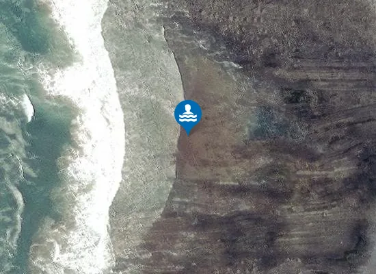Satellite image of Stanbury Beach