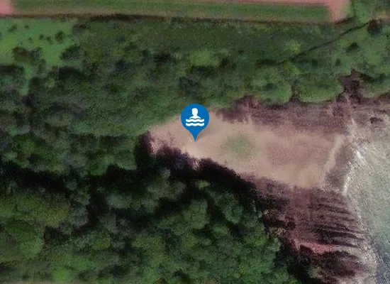 Satellite image of Castle Beach