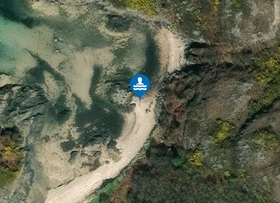 Satellite image of Coral Beach - Plockton
