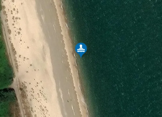 Satellite image of Corton Beach