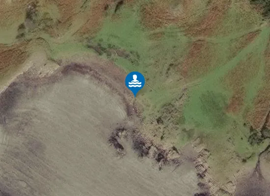 Satellite image of Black Beach