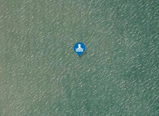 Satellite image of Newtownabbey Bay (Hazelbank) Beach
