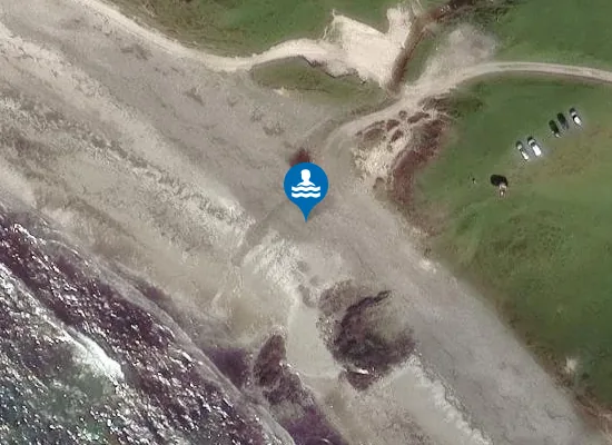 Satellite image of Tràigh Ghrianal