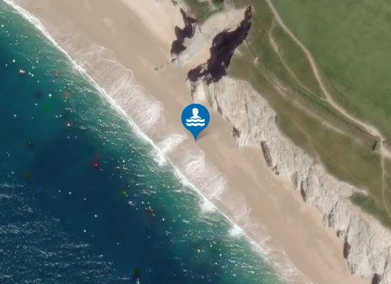 Satellite image of Porthleven Sands