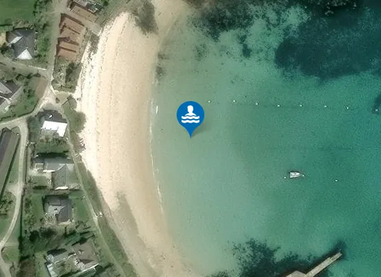 Satellite image of Raven Porth