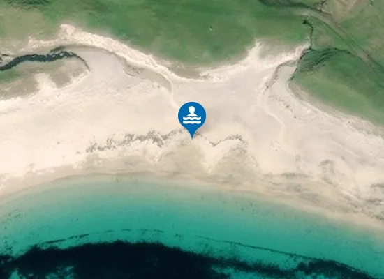 Satellite image of Traigh an Teampaill