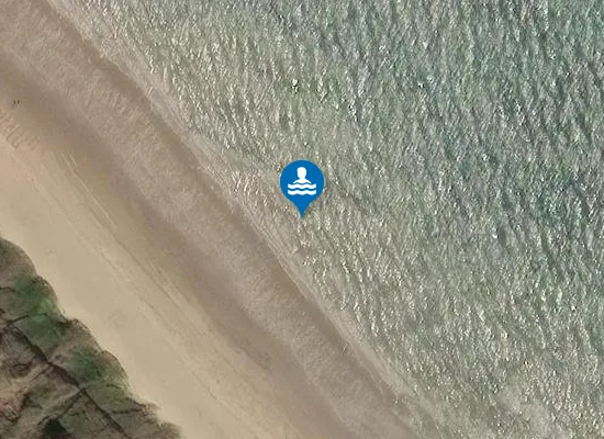 Satellite image of Cattersty Sands