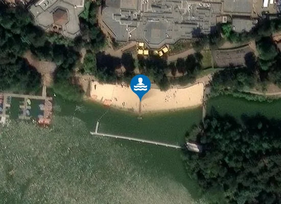 Satellite image of The Beach
