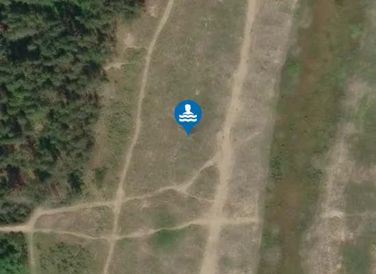 Satellite image of Kinshaldy Beach