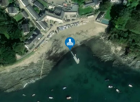 Satellite image of Passage Cove (sand & shingle) tidal area