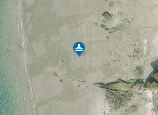Satellite image of Singing Sands