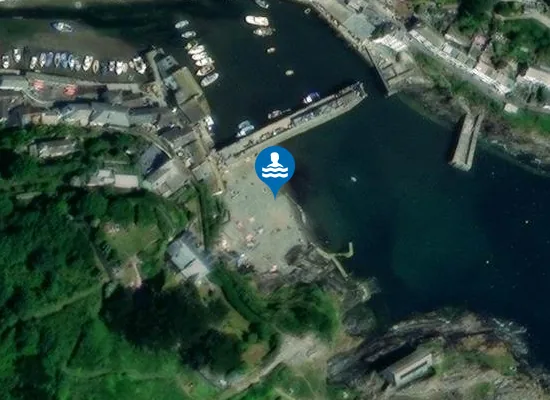 Satellite image of Polpero Beach