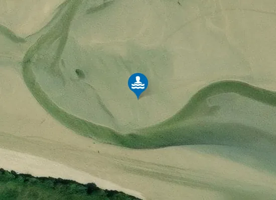 Satellite image of The Gannel