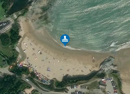 Satellite image of Traeth Dolwen