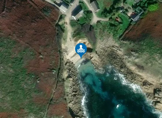 Satellite image of Porthgwarra