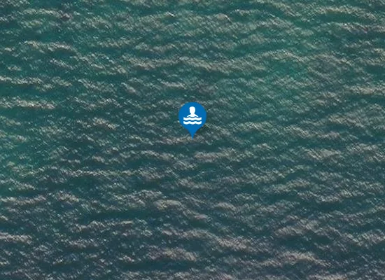 Satellite image of Scapa beach