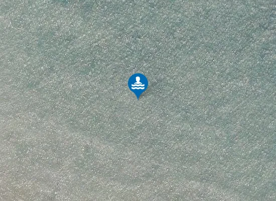 Satellite image of Sanine Beach