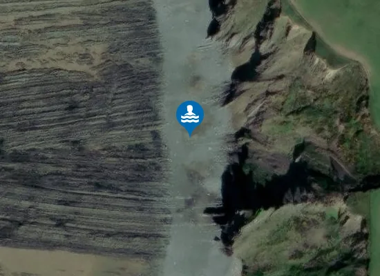 Satellite image of Spekes Mill Beach