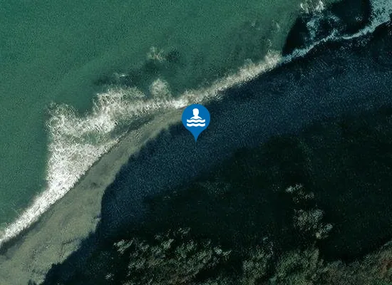 Satellite image of Peppercombe Beach