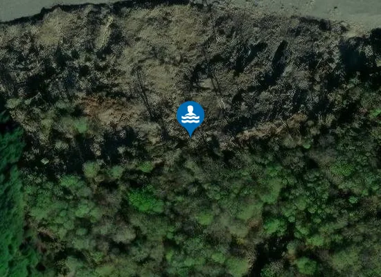 Satellite image of Gauter Beach