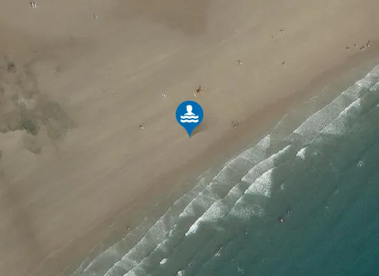 Satellite image of Port Enyon Beach