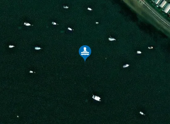 Satellite image of Mill Beach