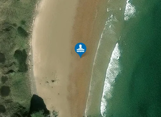 Satellite image of Hackley Bay