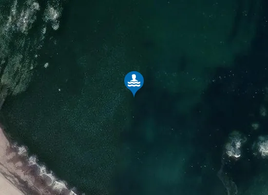 Satellite image of New Aberdour Beach