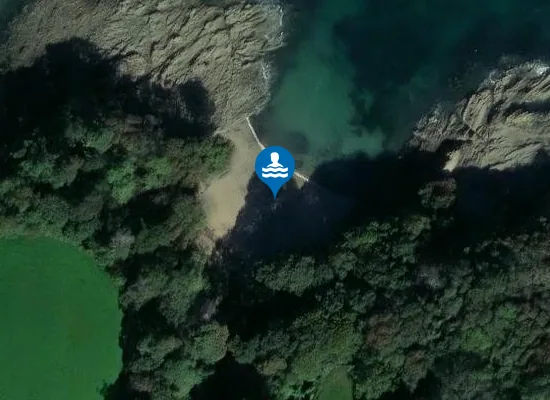 Satellite image of Bosahan Cove