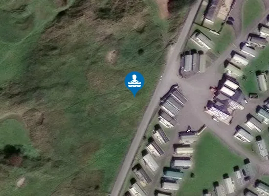 Satellite image of Borth Sands