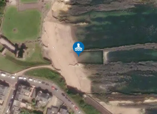 Satellite image of Castle Sands