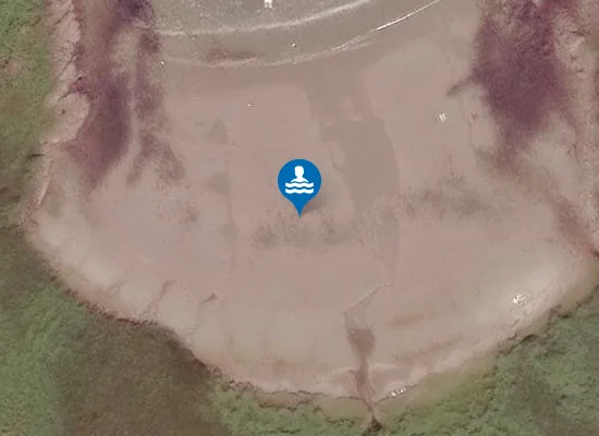 Satellite image of Traigh Bhan Gleann nam Muc