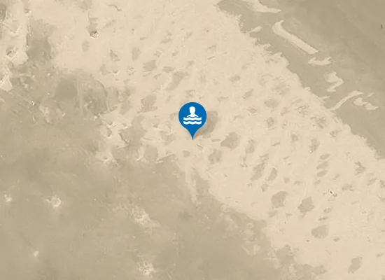 Satellite image of Ross Back Sands