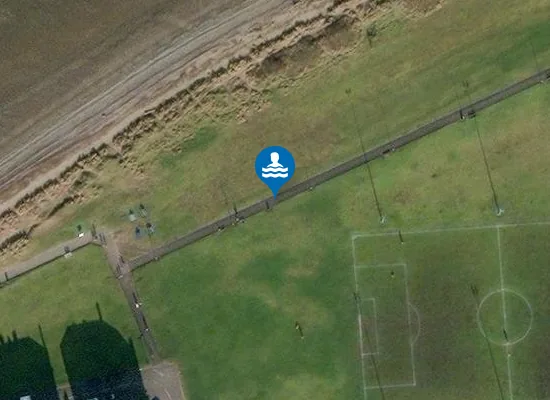 Satellite image of Fisherrow Sands