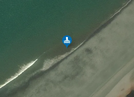 Satellite image of Bossington Beach