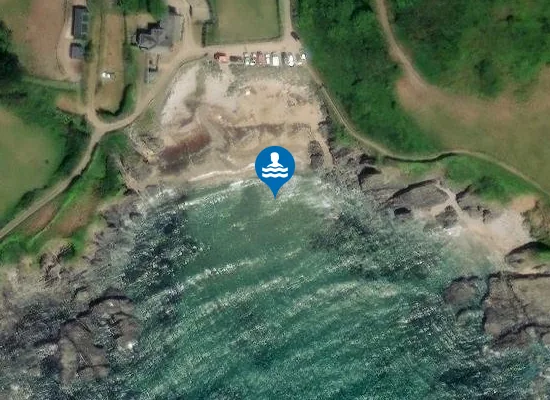 Satellite image of Lannacombe Beach