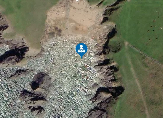 Satellite image of Soar Mill Cove