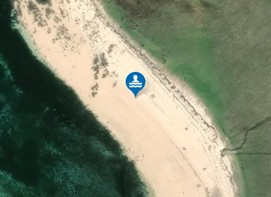 Satellite image of Coral Beach