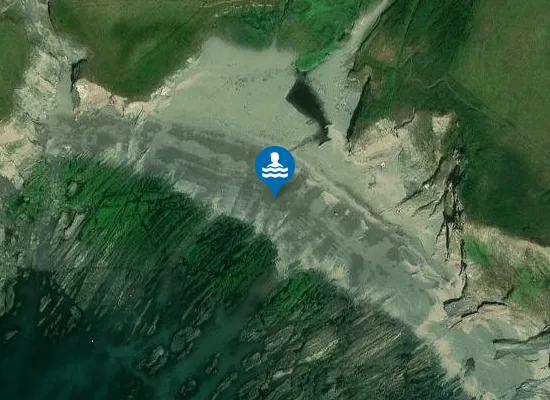 Satellite image of Westcombe Beach