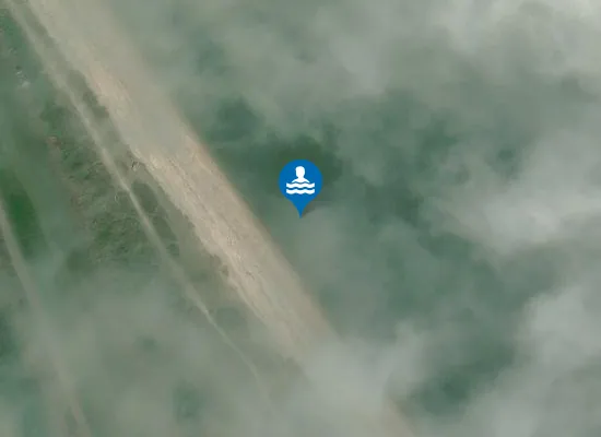 Satellite image of Shellness Beach