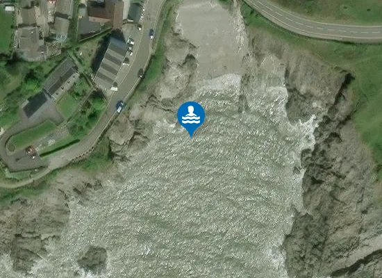 Satellite image of Limeslade Beach