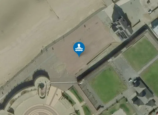 Satellite image of Rhyl Sands