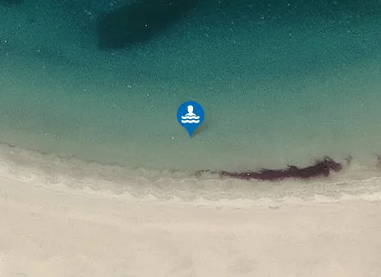 Satellite image of St Ninian's tombolo